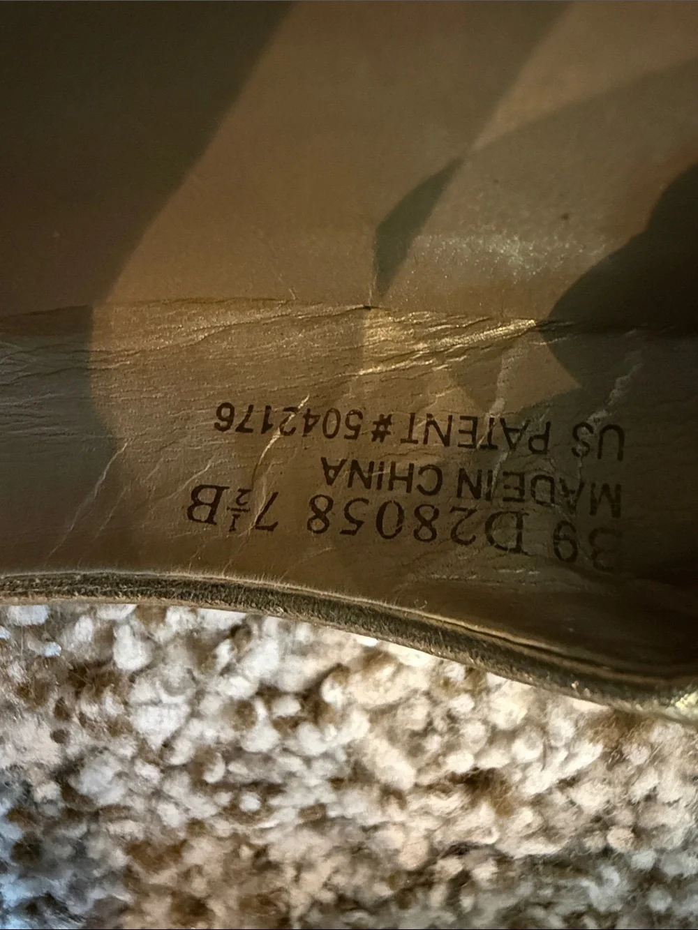 Cole Haan Open Toe Gold Wedges 7.5